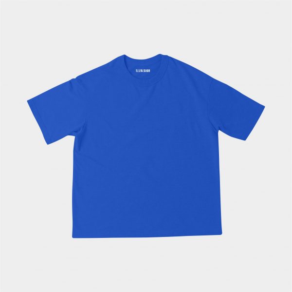 Áo thun oversize màu xanh dương