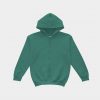 Áo hoodie màu Xanh Rêu dây kéo